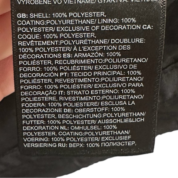 Women’s The North Face Black + White Logo Rain Jacket Adult SMALL Hoodie Zip Up - Picture 8 of 10
